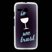Coque Motorola G In Wine We trust Bleu ZG