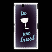 Coque Sony Xpéria Z Ultra In Wine We trust Bleu ZG