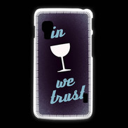 Coque LG L5 2 In Wine We trust Bleu ZG