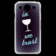 Coque LG G Pro In Wine We trust Bleu ZG