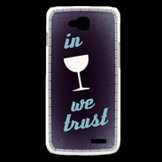 Coque LG L90 In Wine We trust Bleu ZG