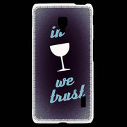 Coque LG F6 In Wine We trust Bleu ZG