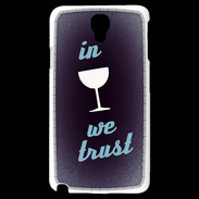 Coque Samsung Galaxy Note 3 Light In Wine We trust Bleu ZG
