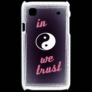 Coque Samsung Galaxy S In Zen We trust Rouge ZG