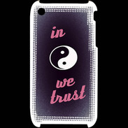 Coque iPhone 3G / 3GS In Zen We trust Rouge ZG