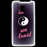 Coque LG P990 In Zen We trust Rouge ZG