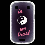 Coque Blackberry Bold 9900 In Zen We trust Rouge ZG