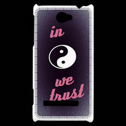 Coque HTC Windows Phone 8S In Zen We trust Rouge ZG