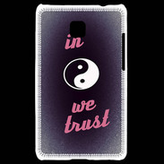 Coque LG Optimus L3 II In Zen We trust Rouge ZG