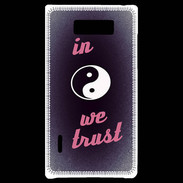 Coque LG Optimus L7 In Zen We trust Rouge ZG