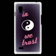 Coque LG Optimus L9 In Zen We trust Rouge ZG