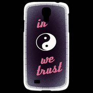 Coque Samsung Galaxy S4 In Zen We trust Rouge ZG