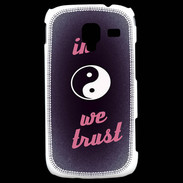 Coque Samsung Galaxy Ace 2 In Zen We trust Rouge ZG