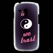 Coque Samsung Galaxy S3 Mini In Zen We trust Rouge ZG