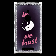 Coque Nokia Lumia 925 In Zen We trust Rouge ZG