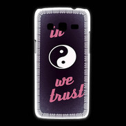 Coque Samsung Galaxy Express2 In Zen We trust Rouge ZG