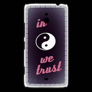 Coque Nokia Lumia 1320 In Zen We trust Rouge ZG