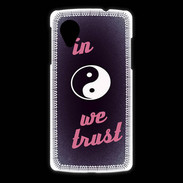 Coque LG Nexus 5 In Zen We trust Rouge ZG