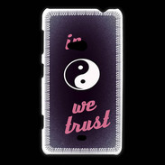 Coque Nokia Lumia 625 In Zen We trust Rouge ZG