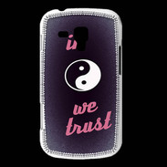 Coque Samsung Galaxy Trend In Zen We trust Rouge ZG