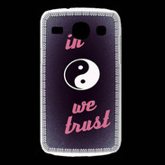Coque Samsung Galaxy Core In Zen We trust Rouge ZG
