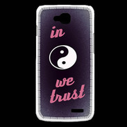 Coque LG L90 In Zen We trust Rouge ZG