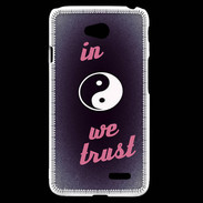 Coque LG L70 In Zen We trust Rouge ZG