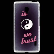Coque LG F6 In Zen We trust Rouge ZG