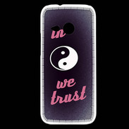 Coque HTC One Mini 2 In Zen We trust Rouge ZG