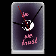 Pendule de bureau In Zen We trust Rouge ZG