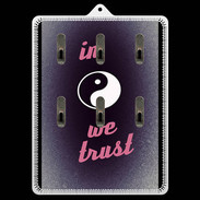 Porte clés In Zen We trust Rouge ZG