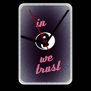 Grande pendule murale In Zen We trust Rouge ZG