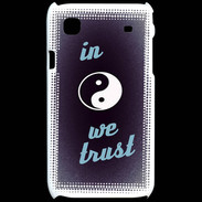 Coque Samsung Galaxy S In Zen We trust Bleu ZG