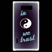 Coque LG Optimus L7 In Zen We trust Bleu ZG