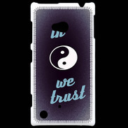 Coque Nokia Lumia 720 In Zen We trust Bleu ZG