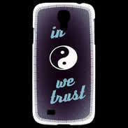 Coque Samsung Galaxy S4 In Zen We trust Bleu ZG