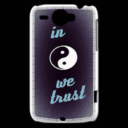 Coque HTC Wildfire G8 In Zen We trust Bleu ZG