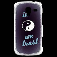 Coque Samsung Galaxy Ace 2 In Zen We trust Bleu ZG
