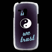 Coque Samsung Galaxy S3 Mini In Zen We trust Bleu ZG