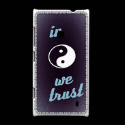 Coque Nokia Lumia 520 In Zen We trust Bleu ZG