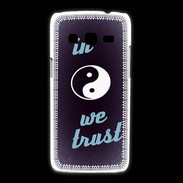 Coque Samsung Galaxy Express2 In Zen We trust Bleu ZG