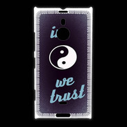 Coque Nokia Lumia 1520 In Zen We trust Bleu ZG