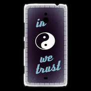 Coque Nokia Lumia 1320 In Zen We trust Bleu ZG