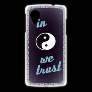 Coque LG Nexus 5 In Zen We trust Bleu ZG