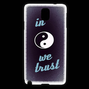 Coque Samsung Galaxy Note 3 In Zen We trust Bleu ZG
