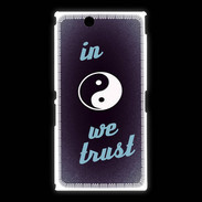 Coque Sony Xpéria Z Ultra In Zen We trust Bleu ZG