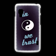 Coque LG L5 2 In Zen We trust Bleu ZG
