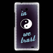 Coque Huawei Ascend Mate In Zen We trust Bleu ZG