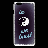 Coque iPhone 6Plus / 6Splus In Zen We trust Bleu ZG