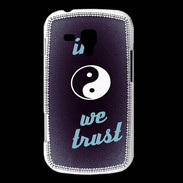 Coque Samsung Galaxy Trend In Zen We trust Bleu ZG